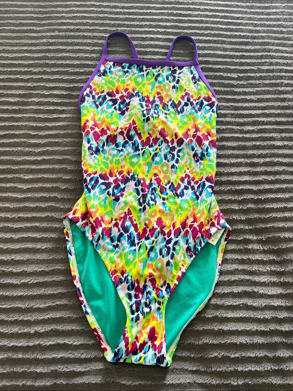 One piece swimming suit colorful new